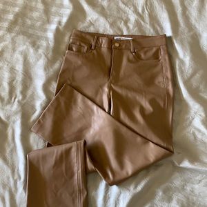 Zara Faux leather jeans